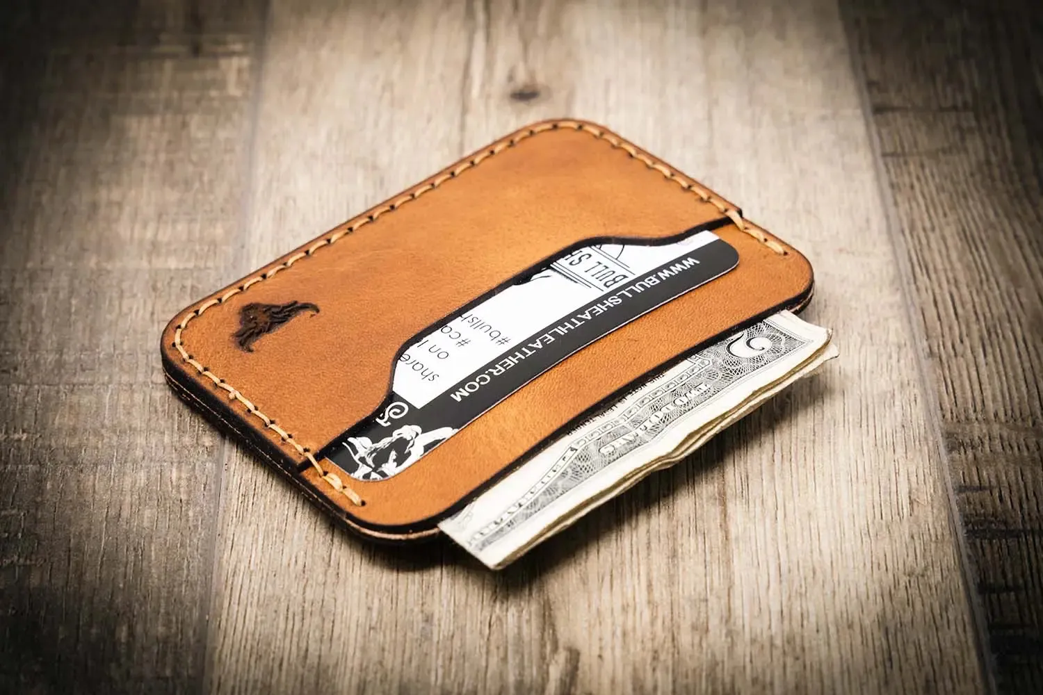 Pflugerville Card Wallet - Saddle Tan