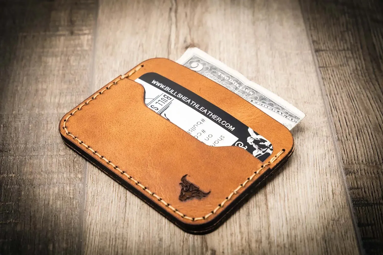 Pflugerville Card Wallet - Saddle Tan