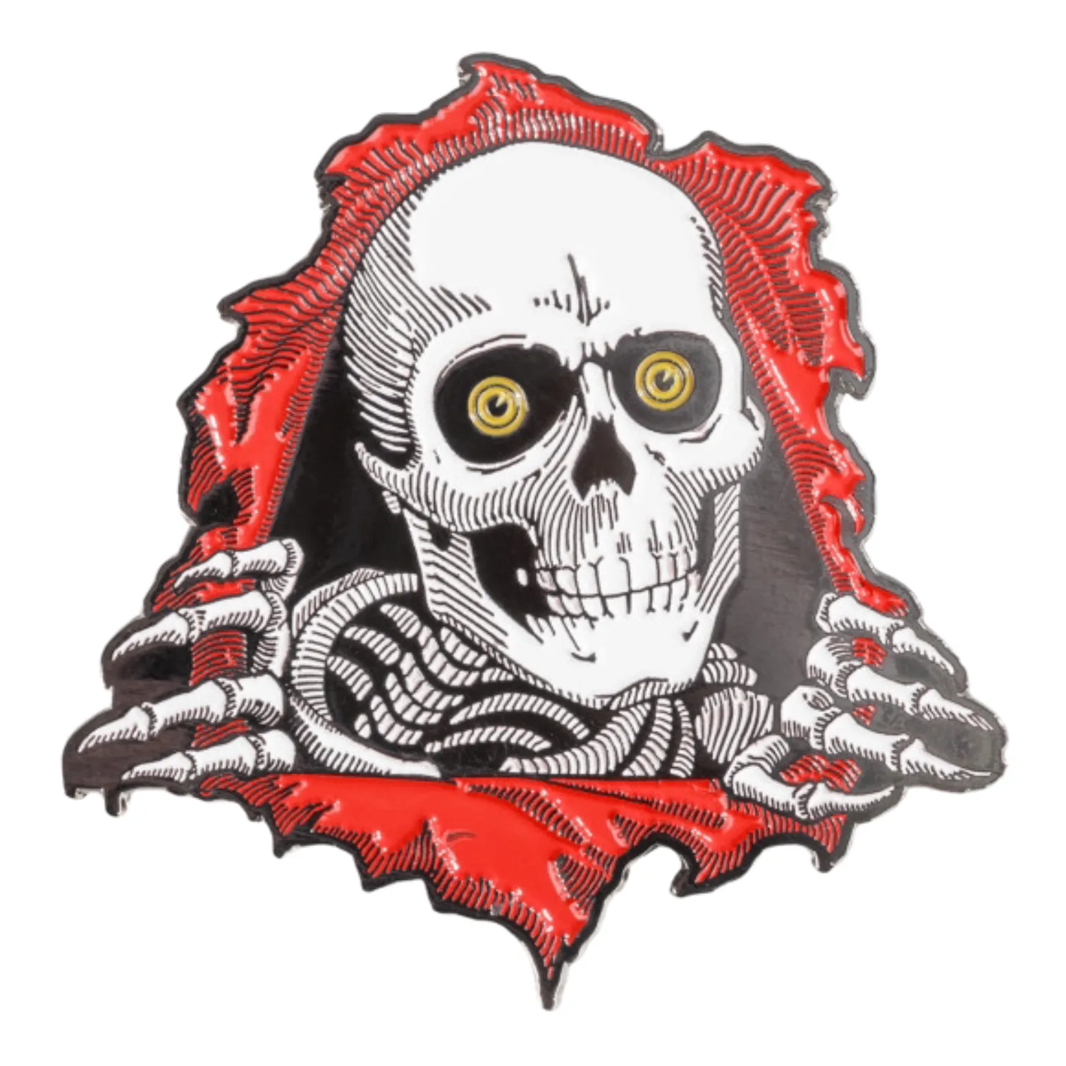 Powell Peralta Ripper Lapel Pin Red