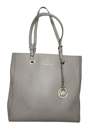 Pre-Loved Treasures - Michael Kors Grey Leather Shoulder Bag