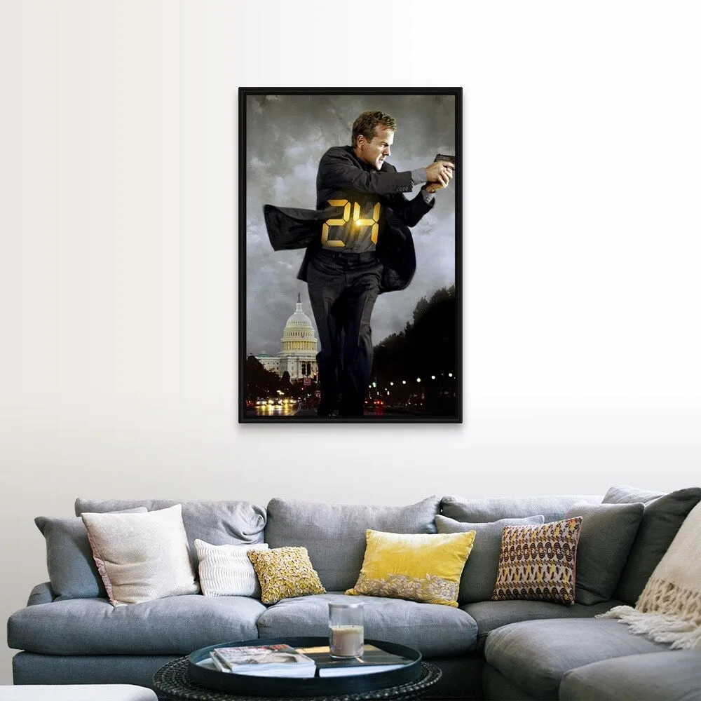 "24 Redemption (TV) (2008)" Black Float Frame Canvas Art