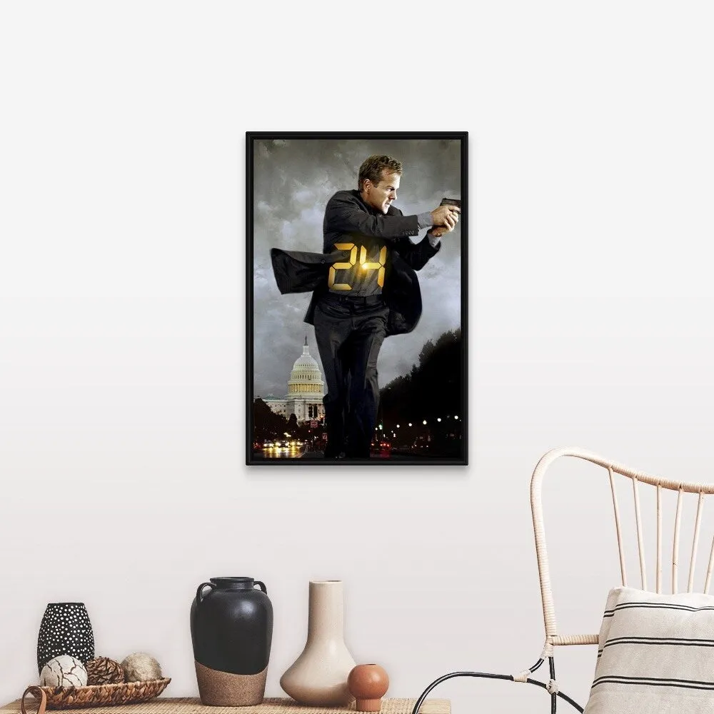 "24 Redemption (TV) (2008)" Black Float Frame Canvas Art