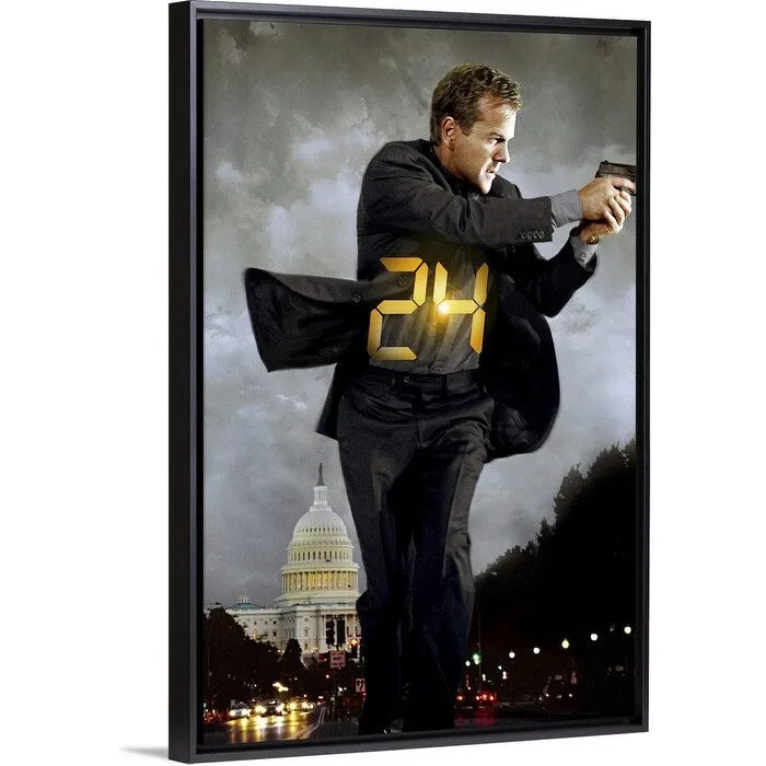 "24 Redemption (TV) (2008)" Black Float Frame Canvas Art