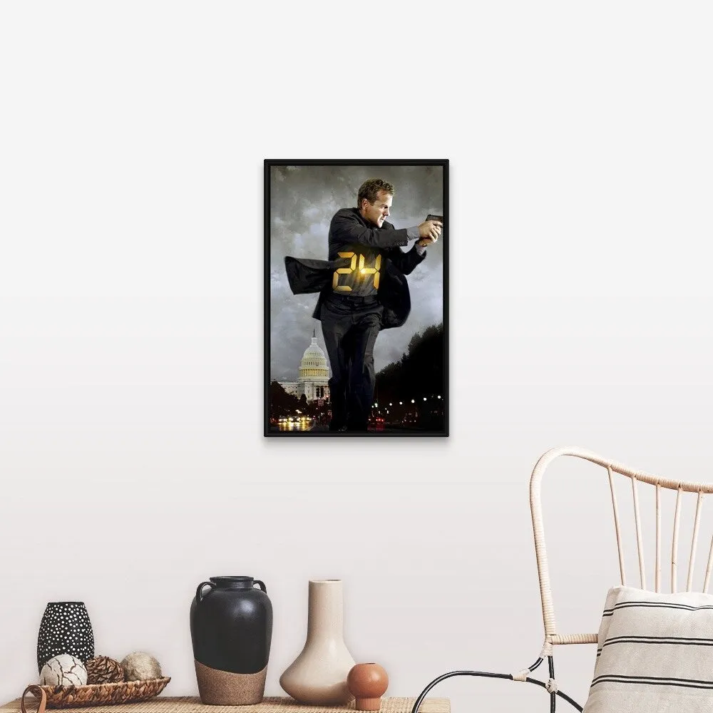 "24 Redemption (TV) (2008)" Black Float Frame Canvas Art