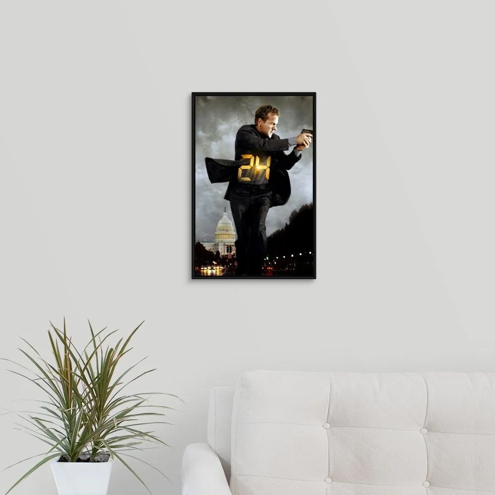 "24 Redemption (TV) (2008)" Black Float Frame Canvas Art