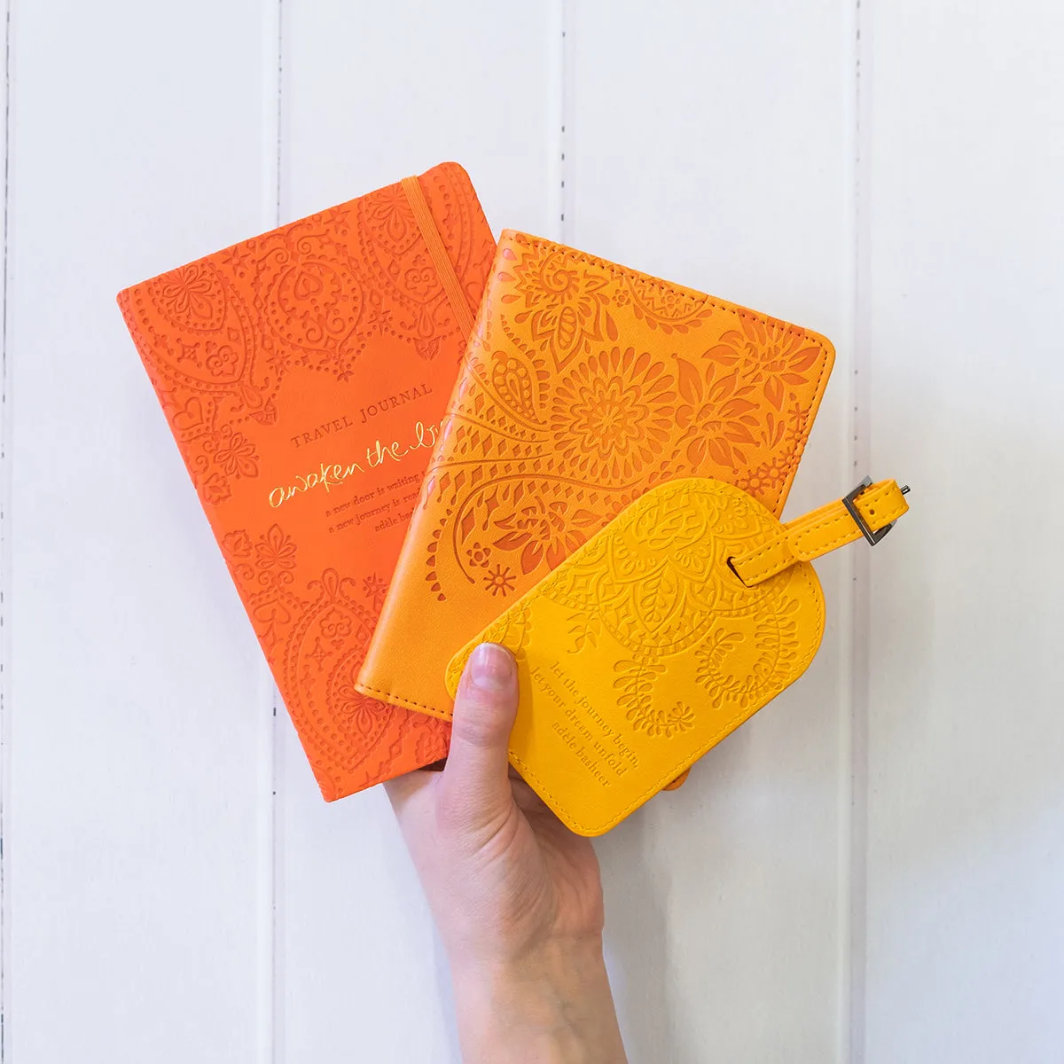 Sunrise Orange Passport Wallet