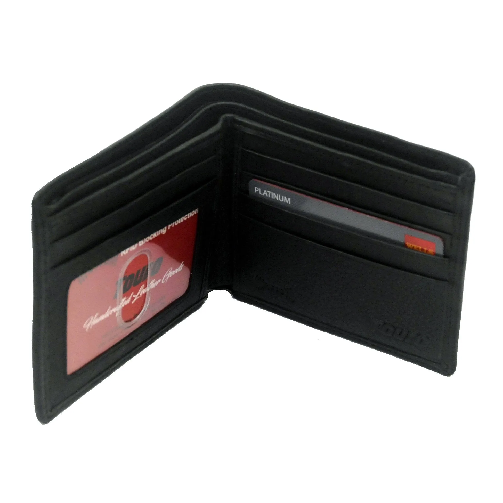 Touro Signature Leather Wallets Pebble Grain ID Card Wallet