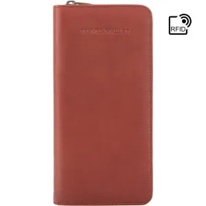 Travel Wallet Zip around - Brown