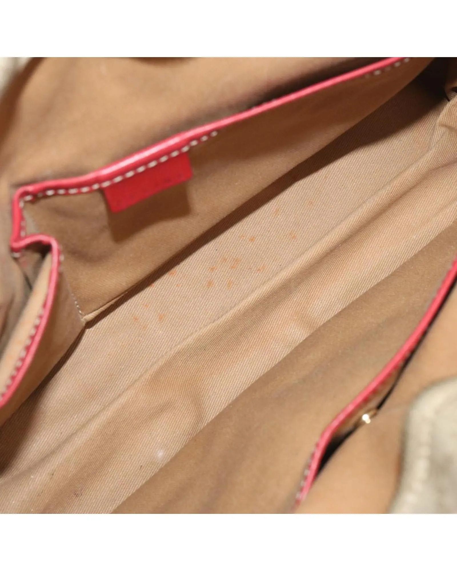 Vintage Beige Canvas Hand Bag