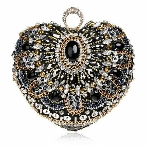 Women evening bags beaded wedding handbags clutch purse evening bag