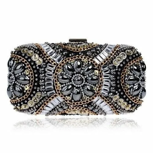 Women evening bags beaded wedding handbags clutch purse evening bag