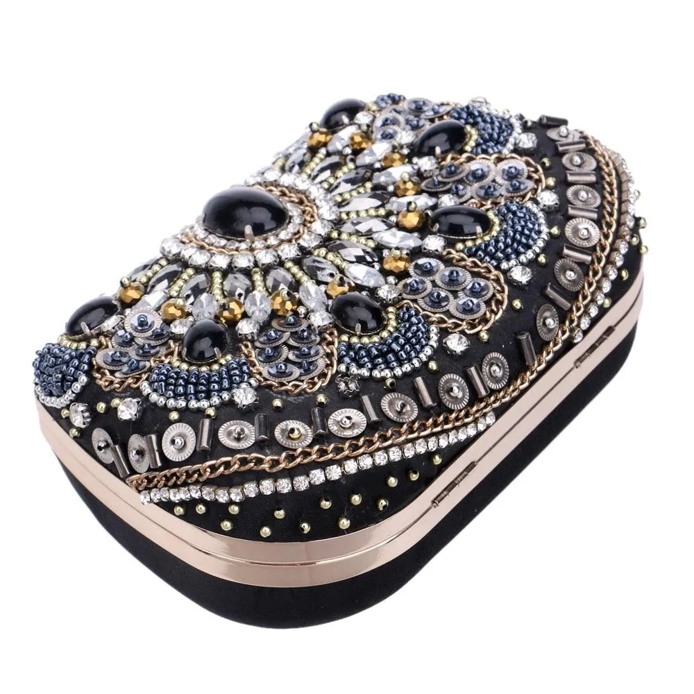 Women evening bags beaded wedding handbags clutch purse evening bag